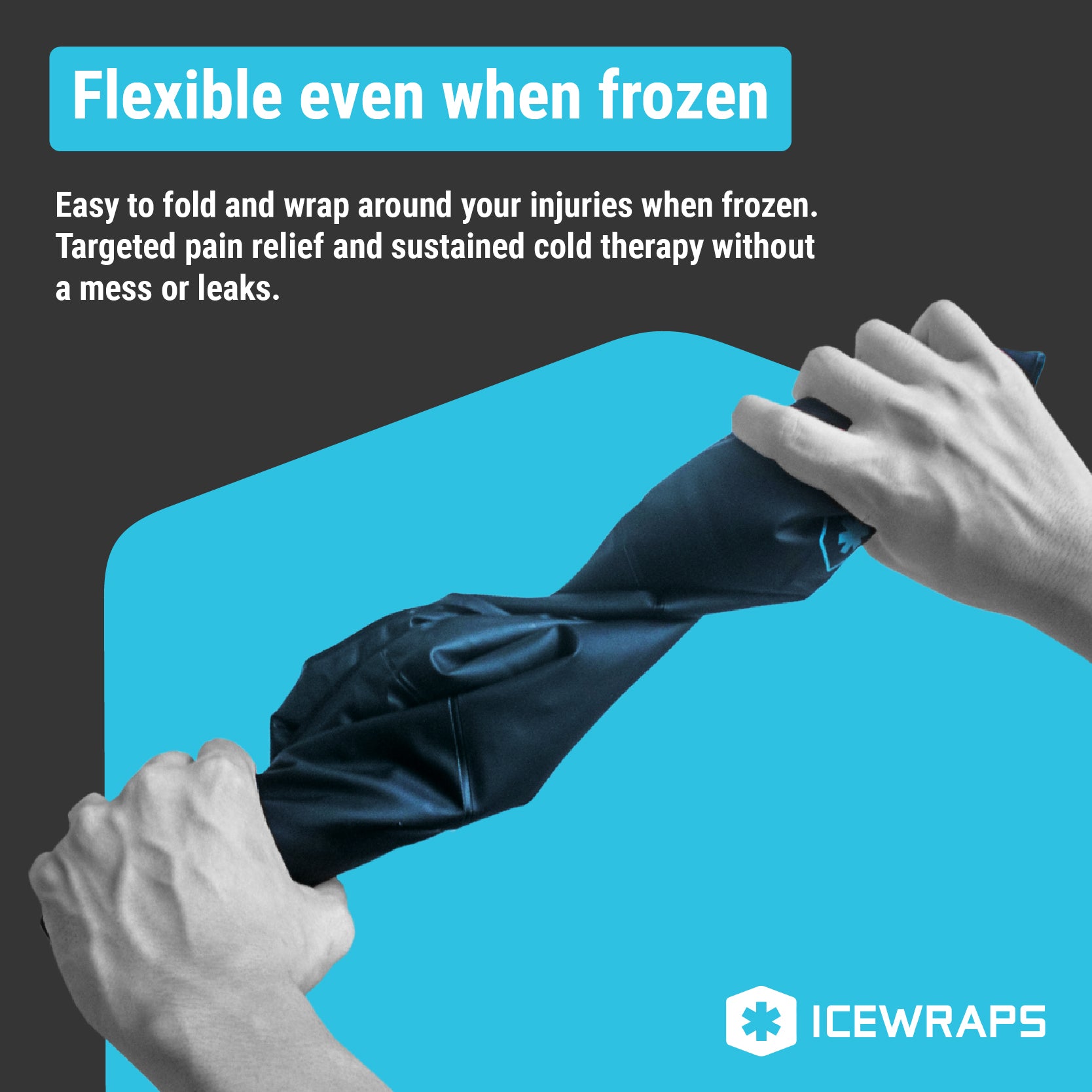 IceWraps 10x14 Standard Cold Therapy Clay Pack with Cover