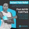 ICEWRAPS 4”x7” Instant Ice Packs for Injuries - 50 Count Bulk Emergency Single Use Disposable Ice Cold Compress for Pain Relief, Sports Kits, First Aid, Travel & Outdoor