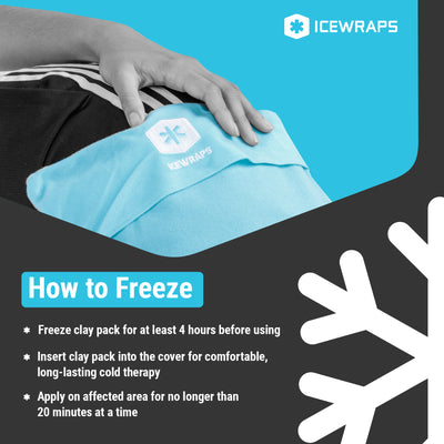 IceWraps 10x14 Standard Cold Therapy Clay Pack with Cover