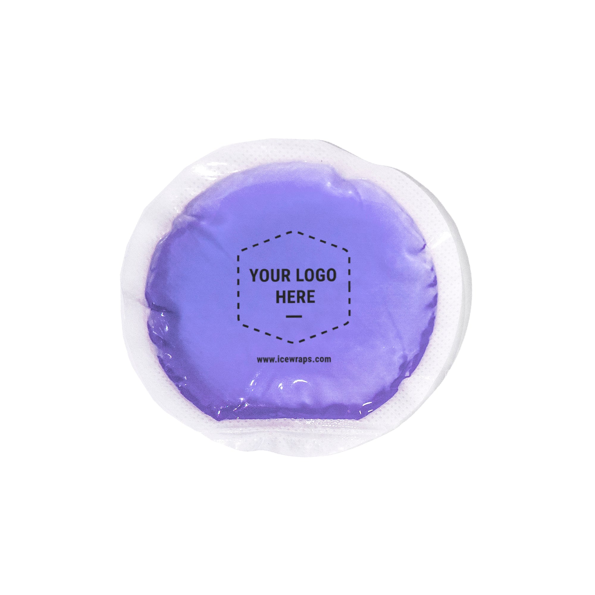 Custom Ice Pack - 4" Round Reusable Gel Pack | Personalized Ice Packs for Dental & Aesthetic Clinics
