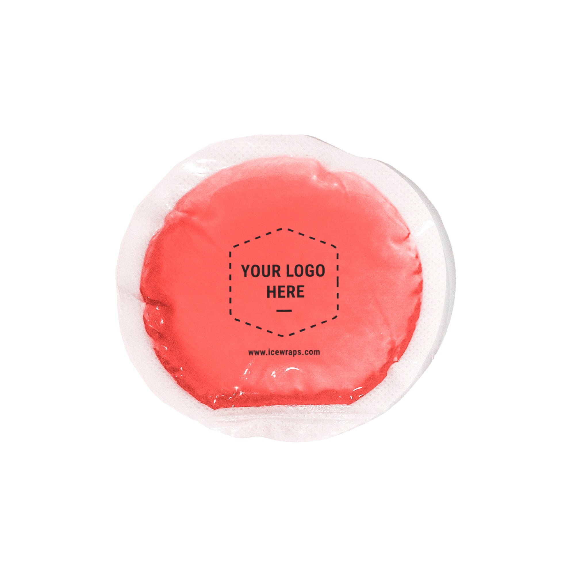 Custom Ice Pack - 4" Round Reusable Gel Pack | Personalized Ice Packs for Dental & Aesthetic Clinics