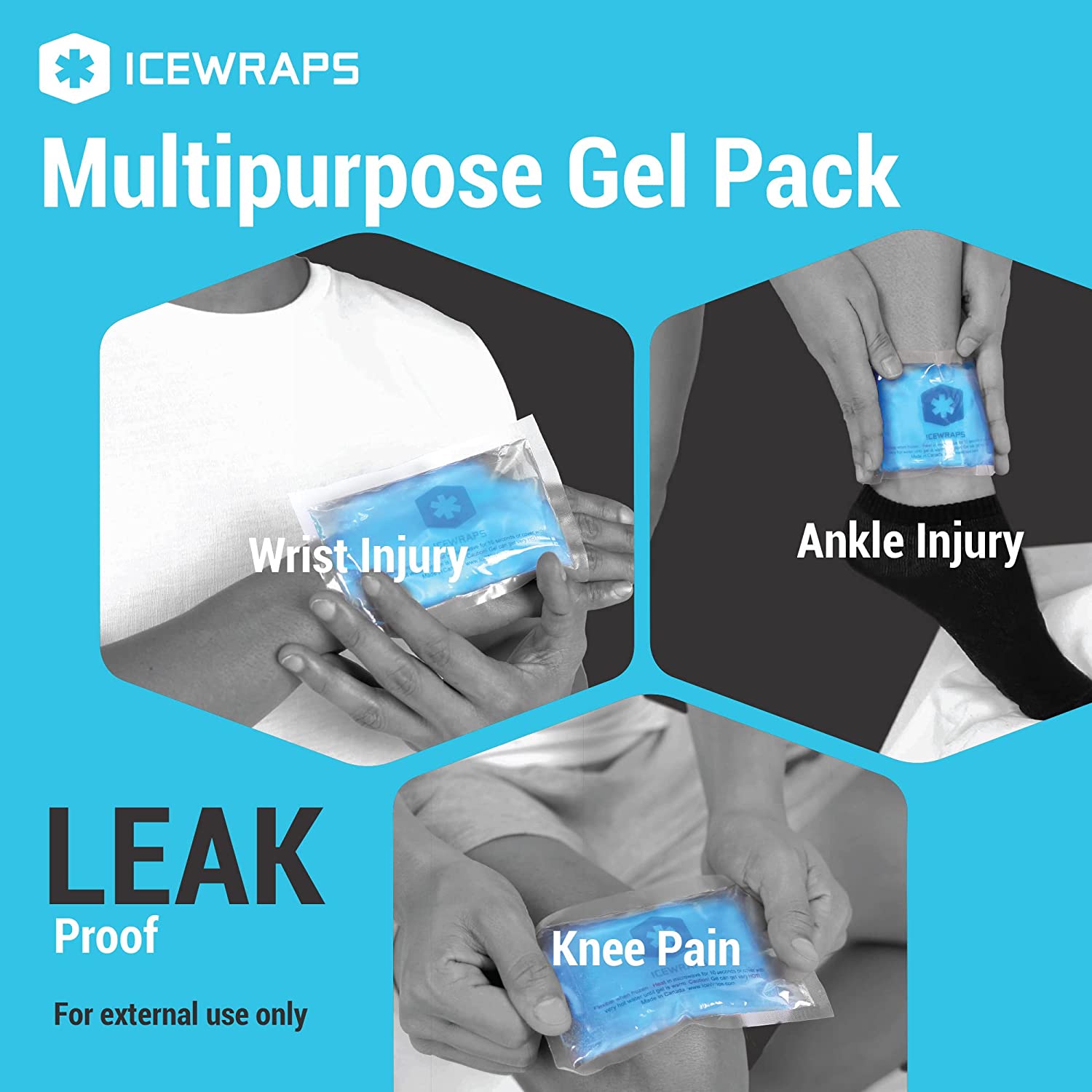 IceWraps 3x5 Reusable Multipurpose Hot/Cold Gel Pack